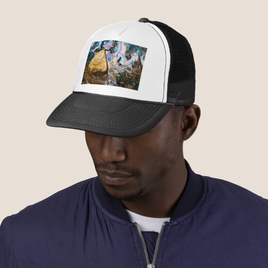Casquette nature abstraite eau calme (En situation)
