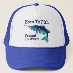 Casquette Né À Des Poissons Forcés À Travailler
