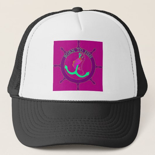 Casquette Né à la pêche (Devant)