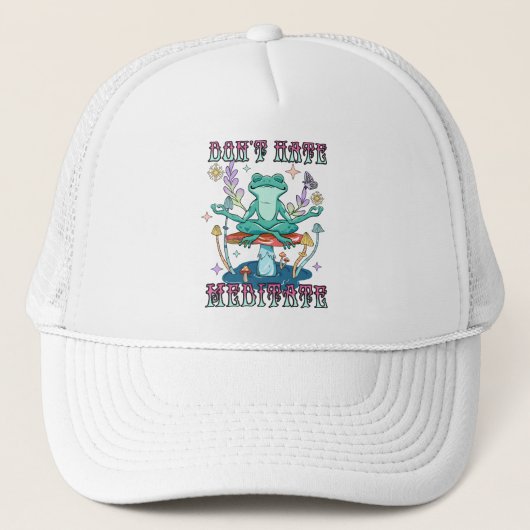 Casquette Ne déteste pas, méditez (Devant)