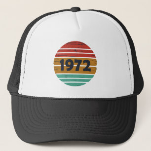 Casquette Né en 1972 cadeau d'anniversaire vintage
