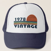 Casquette Né en 1978 anniversaire vintage (Devant)