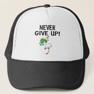 Casquette Ne jamais renoncer à la motivation pélican et gren