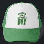 Casquette Né Lucky sur St Patrick's Day Irlandais Anniversai<br><div class="desc">Né Lucky sur St Patrick's Day Irlandais Anniversaire</div>