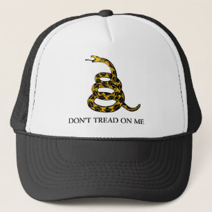 Casquette ne marchez pas sur moi - le libertaire de drapeau