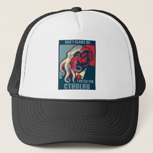 Casquette Ne me blâmez pas, j'a voté pour Cthulhu (Devant)