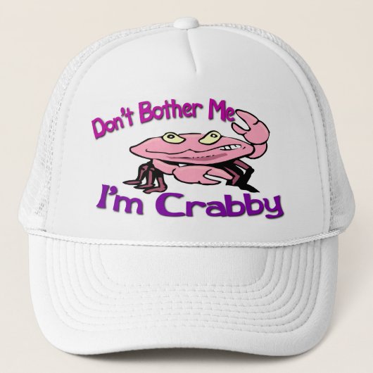 Casquette Ne me dérange pas Je suis Crabby (Devant)
