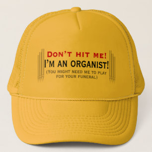 Casquette Ne me frappez pas - je suis un organiste