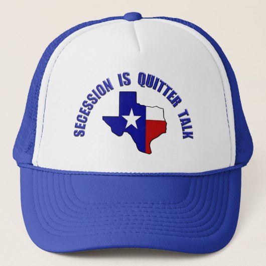Casquette Ne nous vexez pas Texas - La sécession est un disc (Devant)