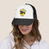 Casquette Ne pas m'appeler Honey Badass Honey Badger Jaune P (En situation)