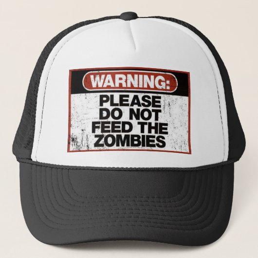 Casquette Ne pas nourrir les T-shirts Zombies (Devant)