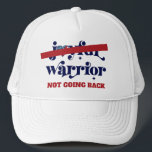 Casquette Ne pas revenir Guerrier Type Marine États-Unis Coe<br><div class="desc">Plus de "Joyful Warrior". Ne retourne pas. Pas mon président. Prenez position et soutenez la démocratie et vos compatriotes avec ce chapeau de camionneur graphique et patriotique. La typographie de calligraphie bleu marine, un bar rouge "non" et un coeur rustique du drapeau américain en bois recouvrent un arrière - plan...</div>