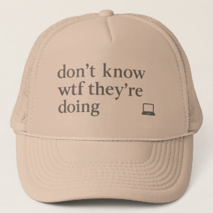 Casquette Ne Sais Pas Ce Qu'ils Font Glitch Soft Grunge