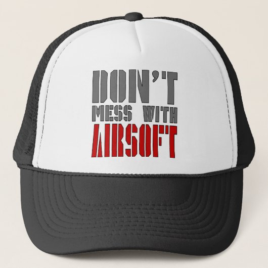 Casquette Ne salissez pas avec AIRSOFT ! (Devant)