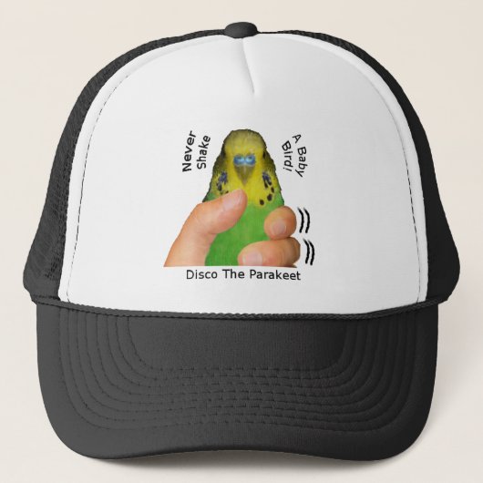 Casquette Ne secouez jamais un oiseau de bébé (Devant)