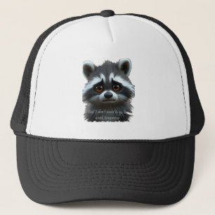Casquette Ne veux pas travailler Raccoon Animal