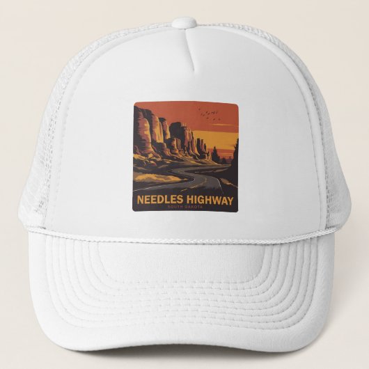 Casquette Needles Highway South Dakota Red Sky (Devant)