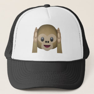 Casquette N'entendez aucun singe mauvais Emoji