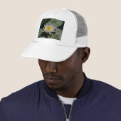 Casquette Nénuphar de Lotus blanc (En situation)