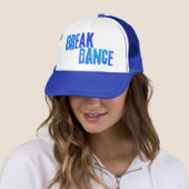 Casquette néon bleu Breakdance (En situation)