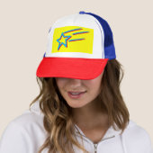 Casquette néon jaune - bleu et rouge SHOOOOING STAR | (En situation)