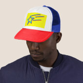 Casquette néon jaune - bleu et rouge SHOOOOING STAR | (En situation)