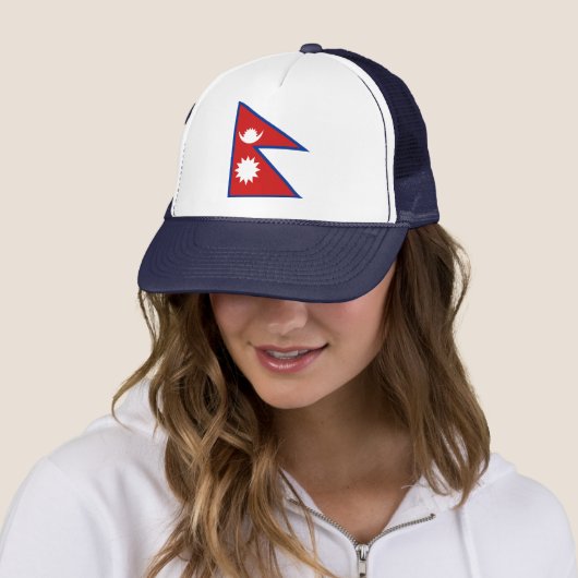 Casquette Nepal Flag Hat (En situation)