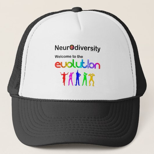 Casquette Neurodiversity Welcome to the Evolution (Devant)
