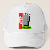 Casquette Never Give Up – Keep Pushing Forward hat (Devant)
