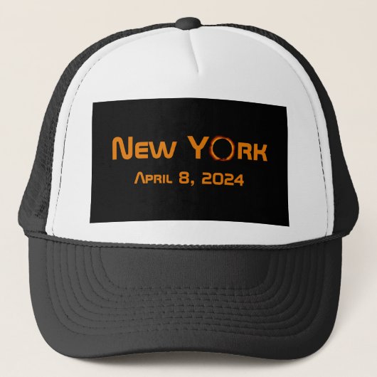 Casquette New York 2024 Éclipse solaire totale (Devant)