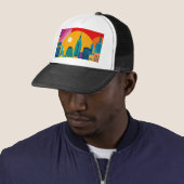 Casquette New York Pop Art (En situation)