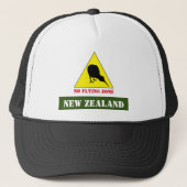 Casquette New Zealand, Kiwi Bird & No Flying Zone /Aotearoa (Devant)