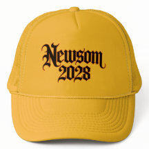 Newsom 2028 Chapeau de camion gothique