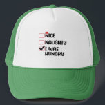 Casquette Nice Naughty I Was Hungry Christmas List<br><div class="desc">Nice Naughty I Was Hungry Christmas List</div>