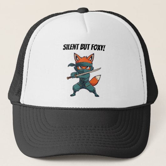 Casquette Ninja Fox Baseball Cap – Cute Martial Arts Fox Hat (Devant)