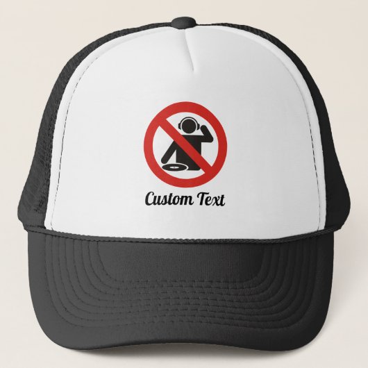 Casquette No-dj zone trucker hat (Devant)