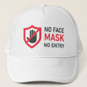 Casquette No Face Mask No Entry (Devant)