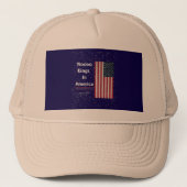 CASQUETTE NO KING IN AMERICA SINCE 1776, 4TH OF JULY (Devant)