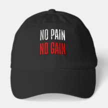 Casquette No Pain No Gain | Casquette de motivatio