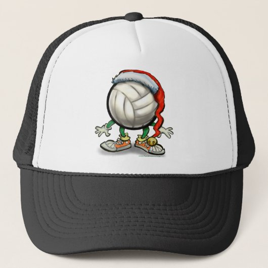 Casquette Noël de volley-ball (Devant)