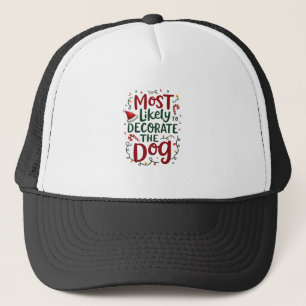Casquette Noël Probablement Décorer Chien Xmas Famille