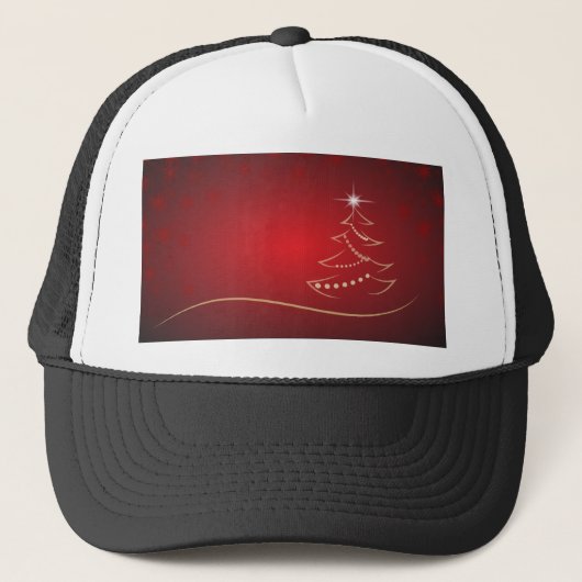 Casquette Noël Rouge Arbre Noël Joyeux Noël (Devant)