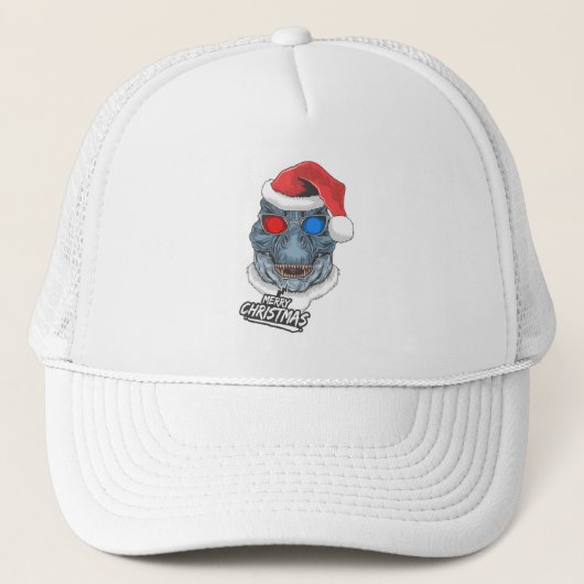Casquette Noël T Rex (Devant)