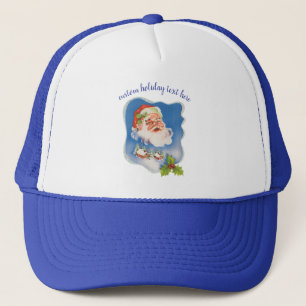 Casquette Noël vintage, joyeux Père Noël rétro