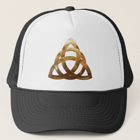 Casquette noeud de trinité d'or celtique (Devant)