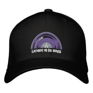 Casquette noir brodé