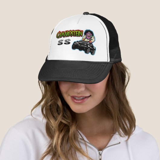 Casquette noir de Chevy Camaro solides solubles (En situation)