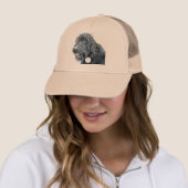 Casquette noir de Labradoodle (En situation)