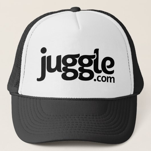 Casquette noir de logo de Juggle.com (Devant)