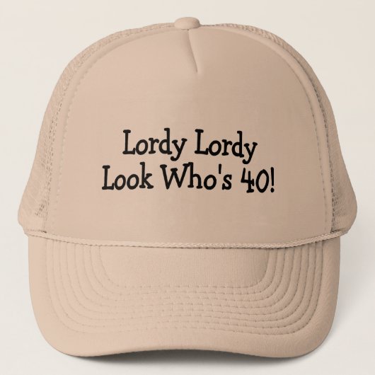 Casquette Noir de Whos 40 de regard de Lordy Lordy (Devant)